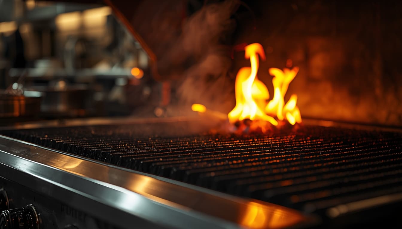 Pulizia e sanificazione a vapore di griglie e attrezzature per ristorazione tradizionale e osterie